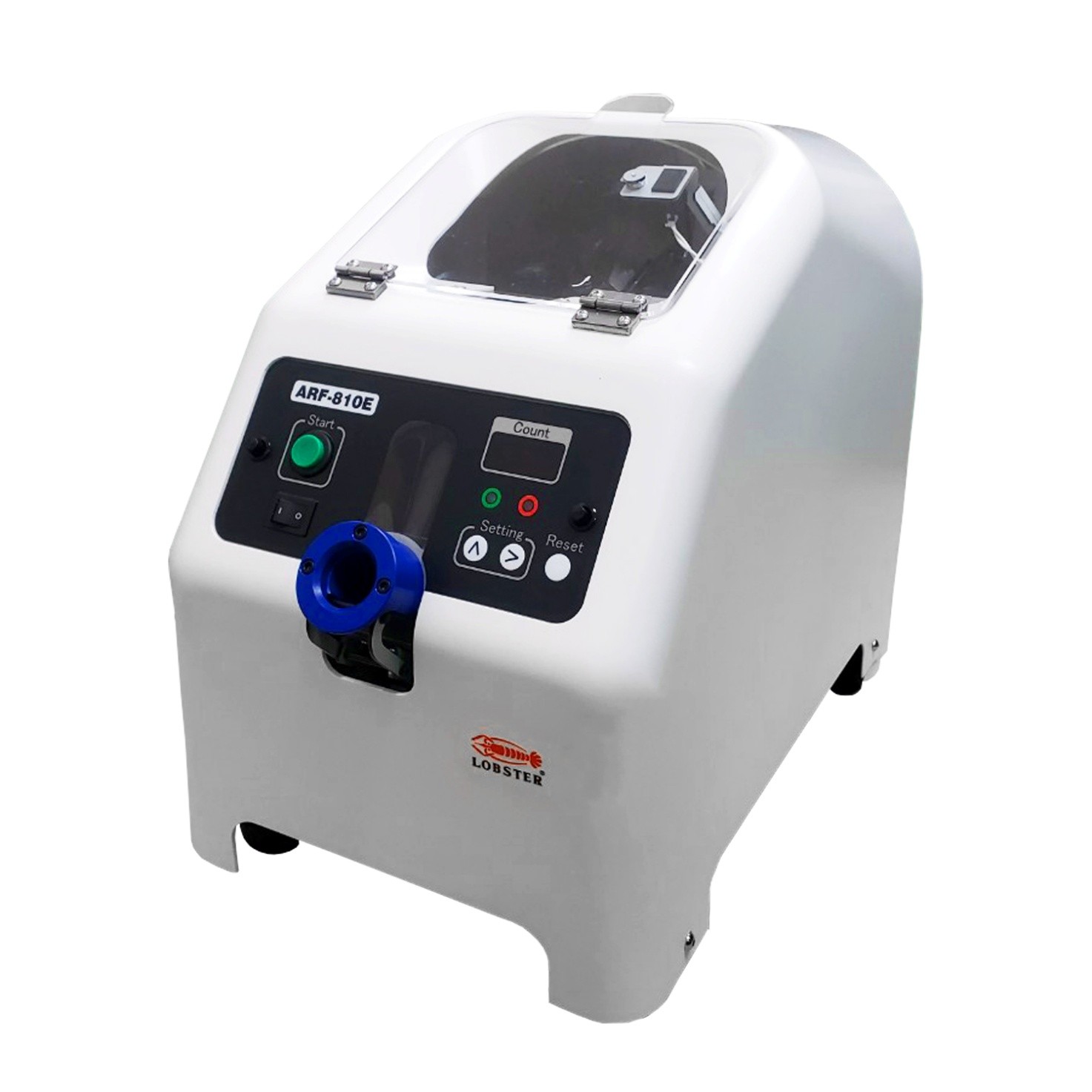 Niitin syöttölaite automaattinen ARF810E, joka esittää 480 minuutin aikasäästön manuaaliseen syöttöön verrattuna. Laite on sähkökäyttöinen eikä tarvitse ilmanpainetta.