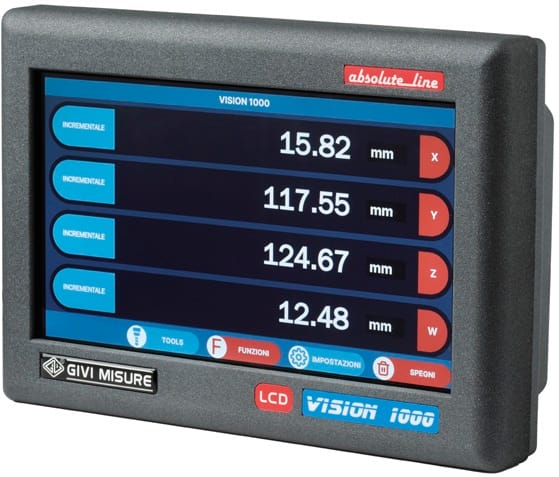 GIVI MISURE VI 1000 kosketusnäytöllinen digitaalinäyttö työstökoneille